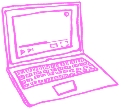 Laptop with youtube
